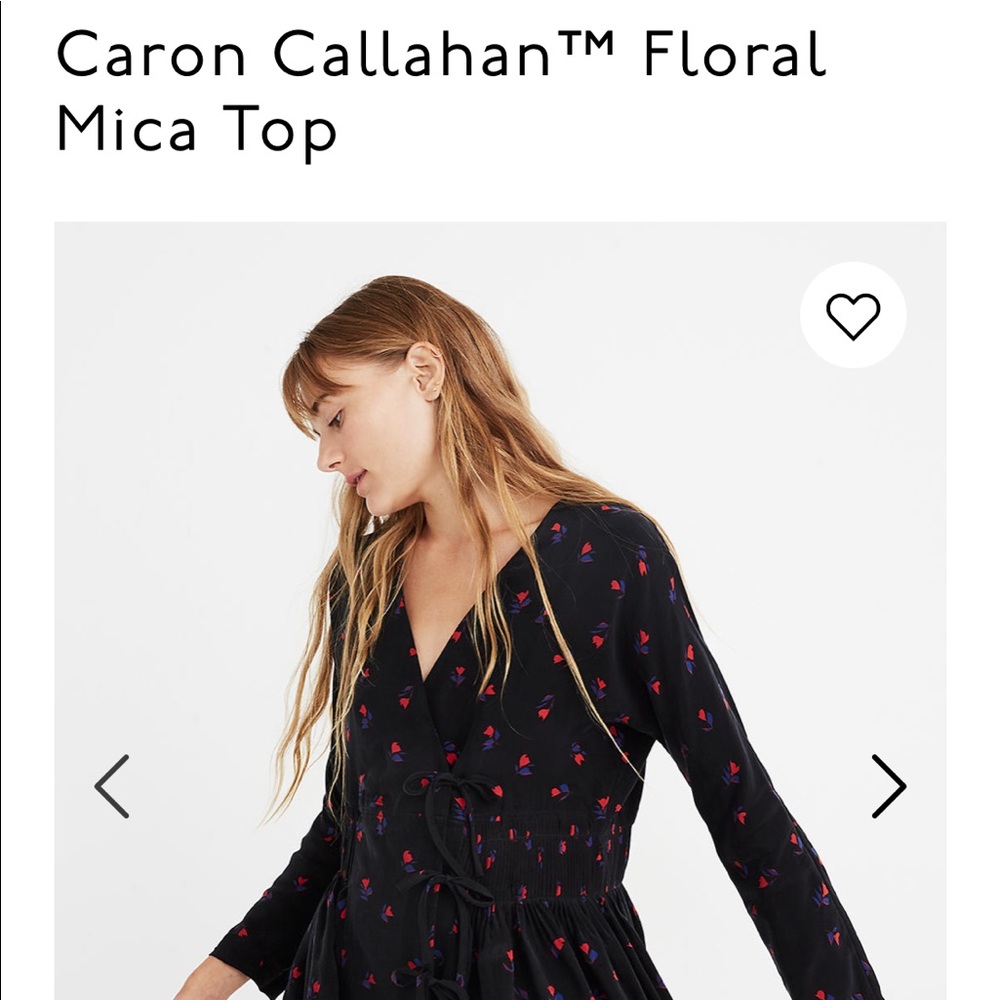 Caron Callahan Floral Top as seen on Madewell